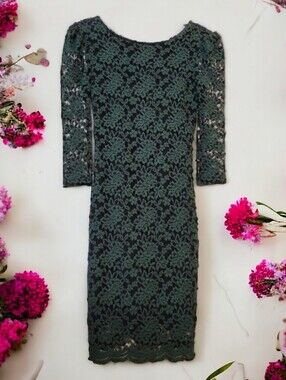 B. Darlin Open Back Lace Body Con Dress